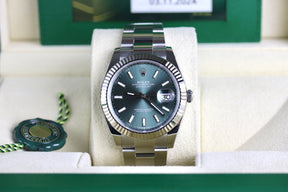 UNWORN 2024 ROLEX 126334 Datejust 41mm Mint Green Dial with Box & Papers