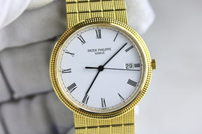 1980s Patek Philippe 3944J Calatrava 18K Yellow Gold 33mm Quartz