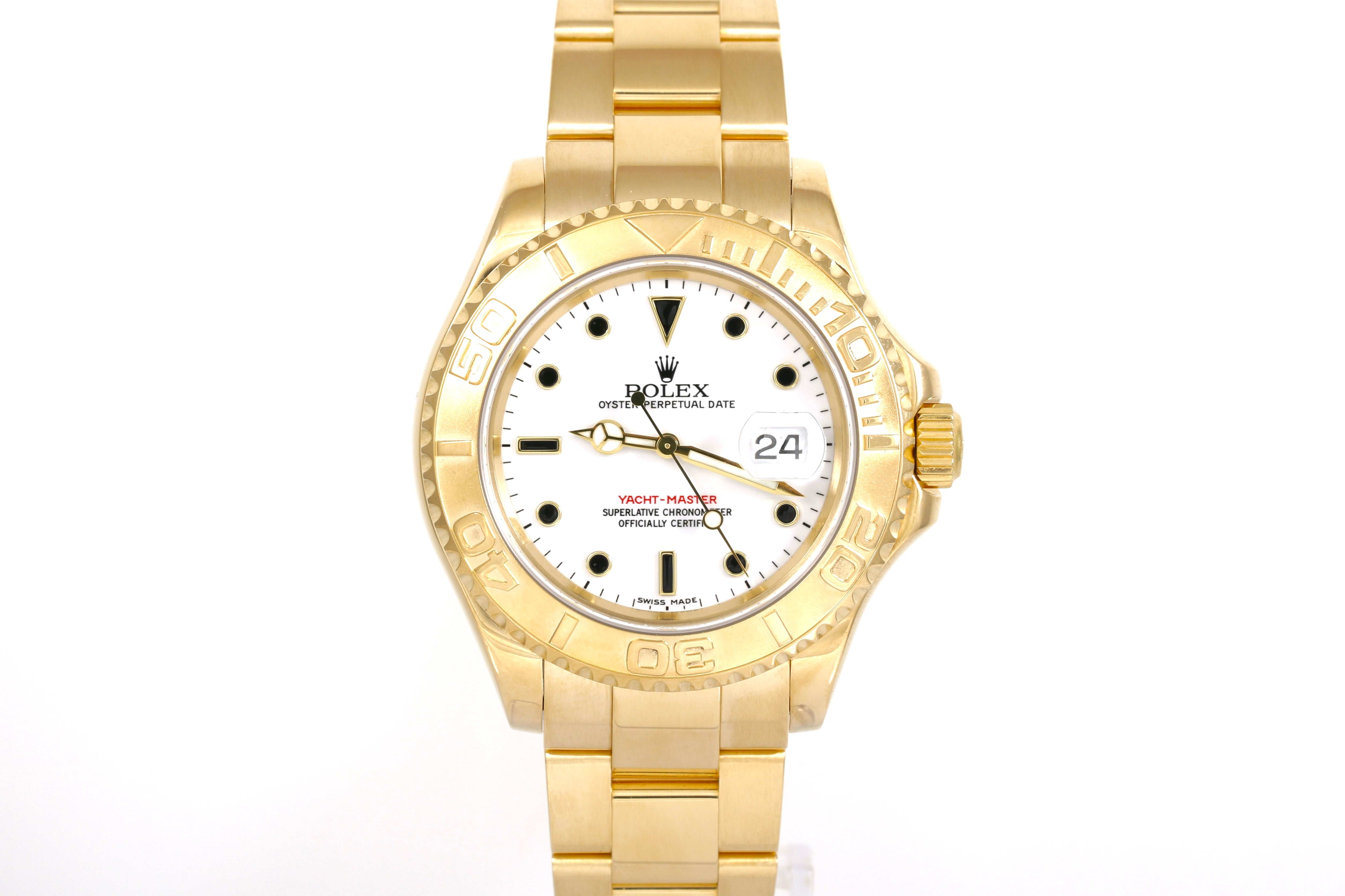 2000 Rolex Yachtmaster 40mm - 16628 (White)
