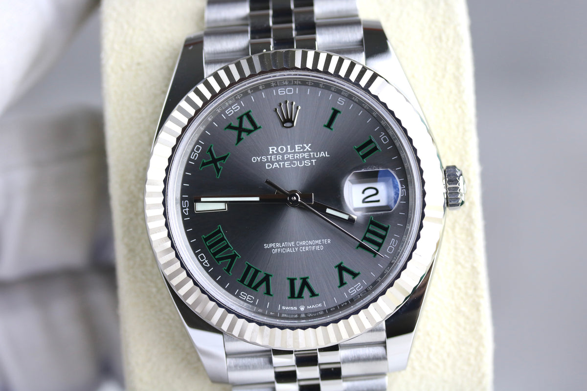 2024 Rolex 126334 Datejust 41mm Wimbledon Dial with Box & Papers