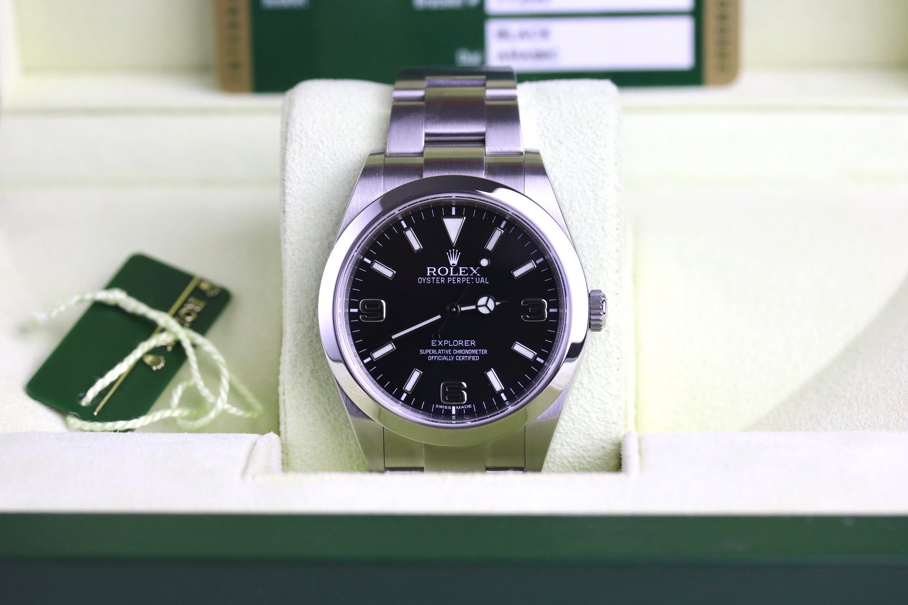 2009 Rolex 214270 Explorer 39mm MK-1 Dial with Box & Papers