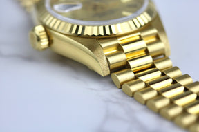 UNPOLISHED 1987 Rolex 69178 Datejust 26mm 18K Yellow Gold