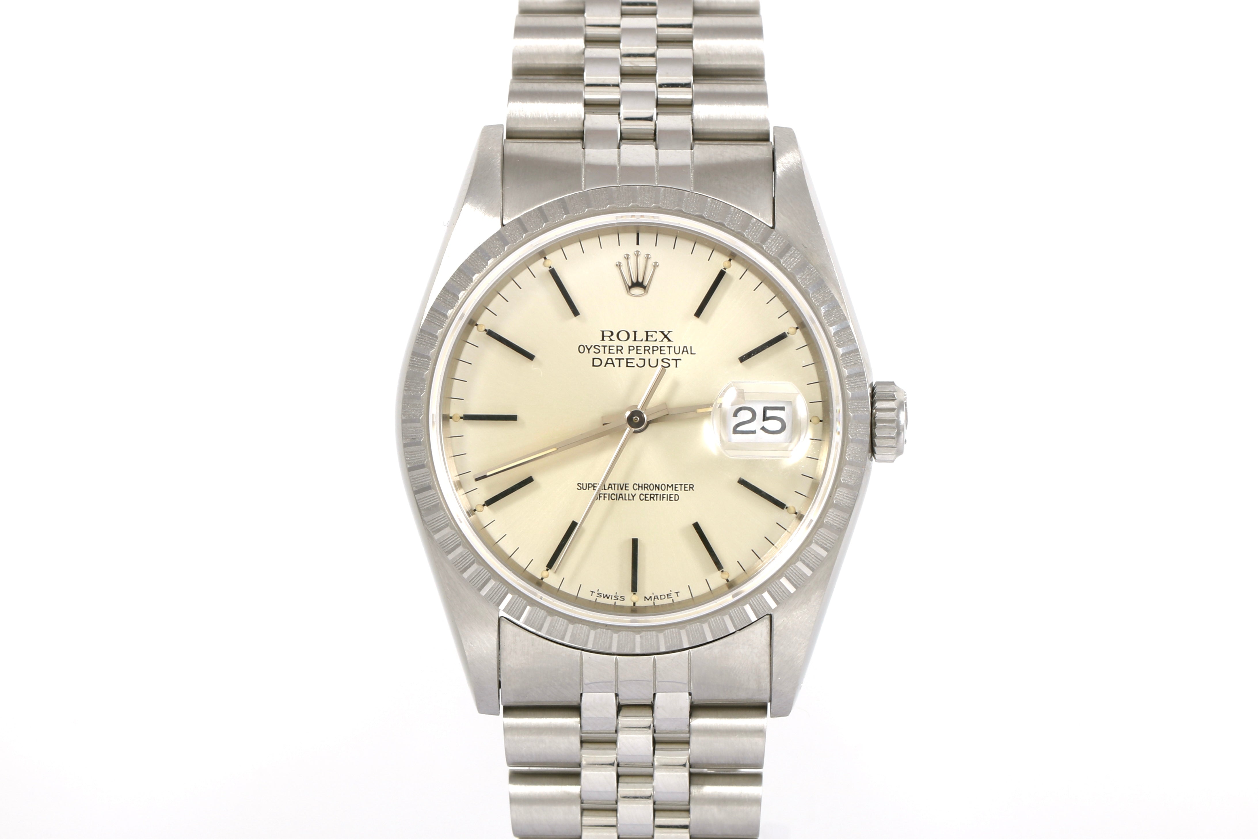 Unpolished 1991 Rolex Datejust 36mm - 16220 (Silver)
