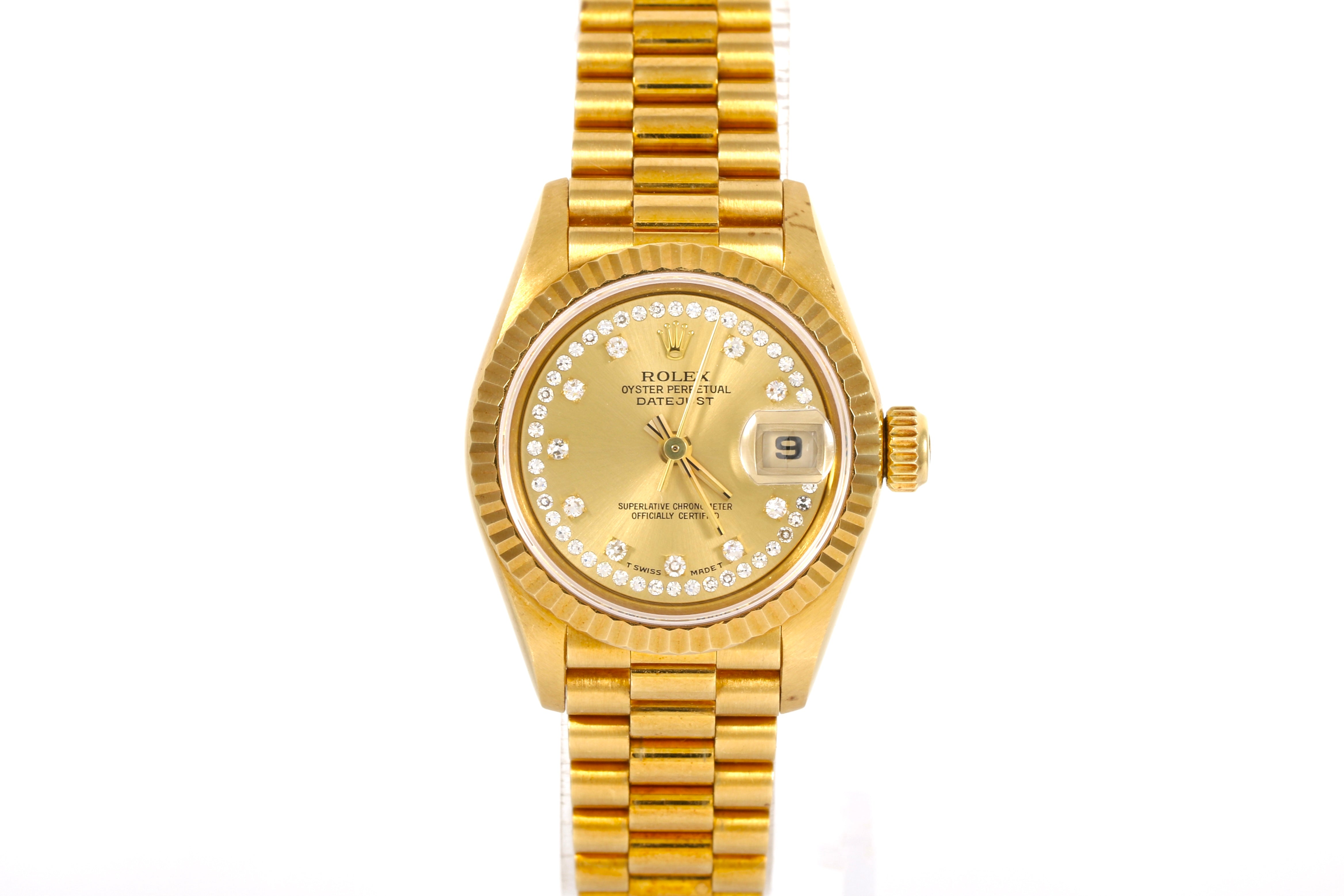 1993 Rolex Datejust 26mm - 69178 (Factory String Diamond Dial)