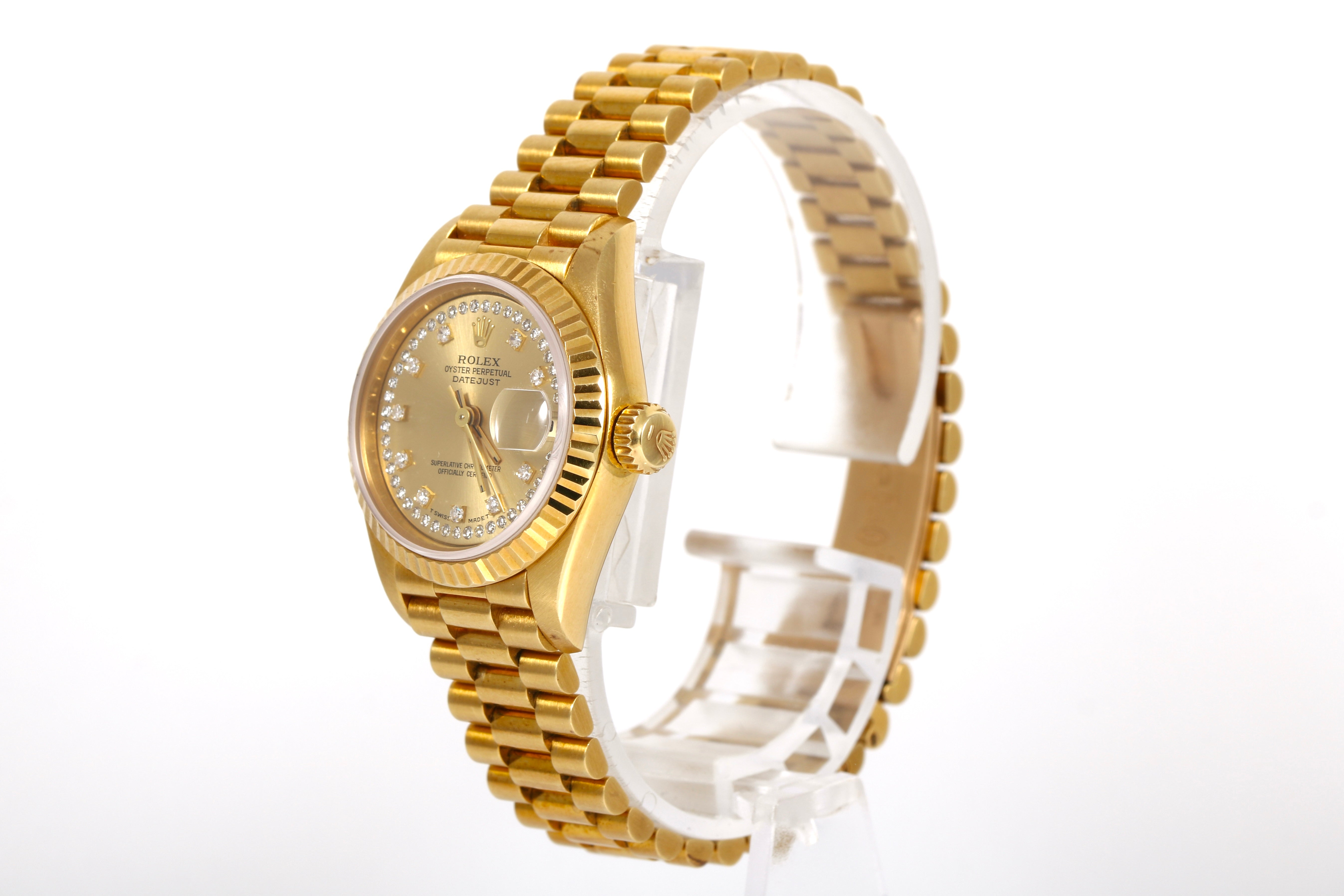 1993 Rolex Datejust 26mm - 69178 (Factory String Diamond Dial)