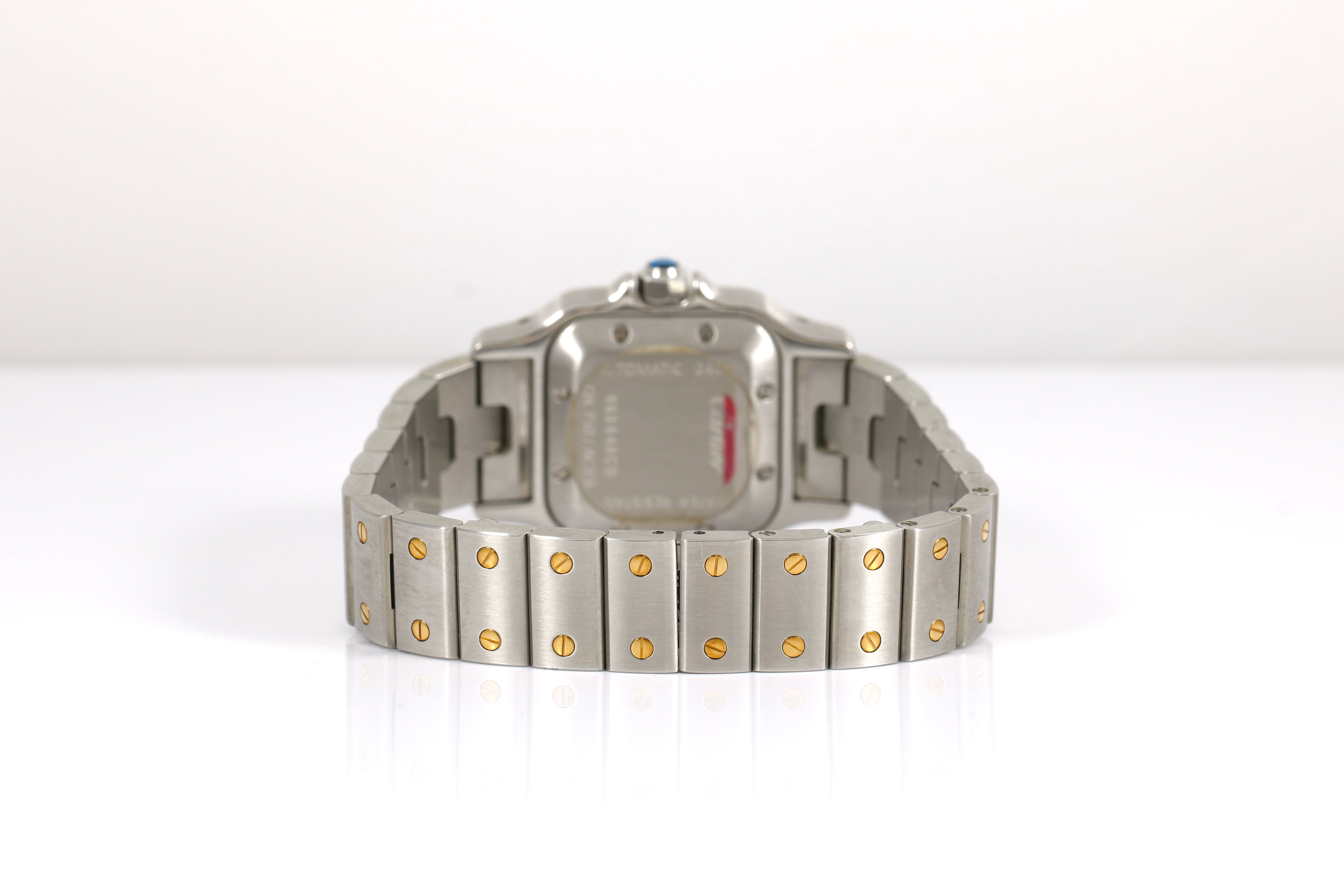 1990's Cartier Santos Galbee 18kt Yellow Gold & Steel Automatic 2423