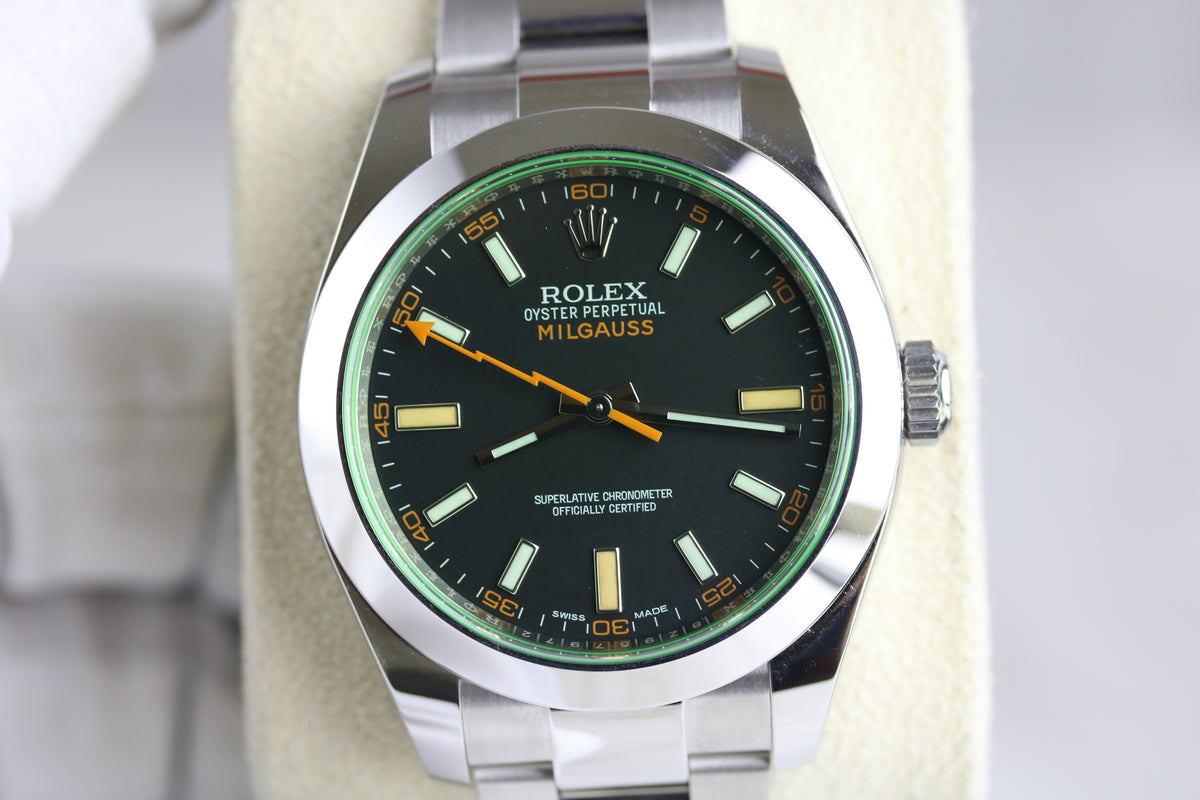 UNWORN 2020 ROLEX 116400GV Milgauss Black Dial with Box & Papers