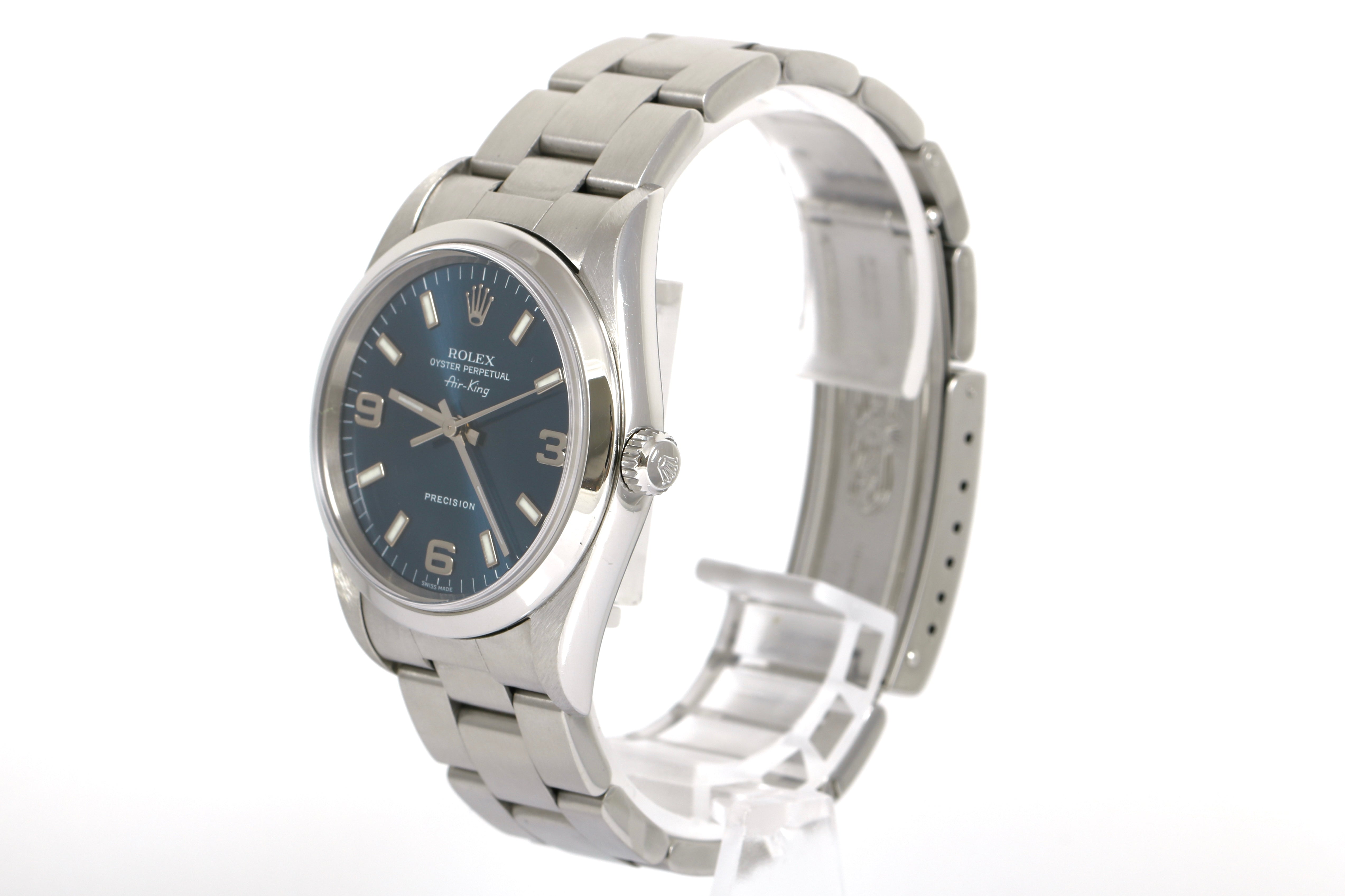 2000 Rolex Oyster Perpetual 34mm - 14000 (Blue Arabic)