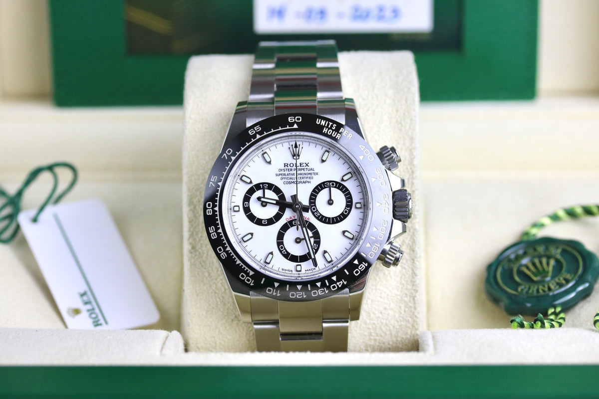 MINT 2023 Rolex 116500LN Daytona White Dial Panda with Box & Papers