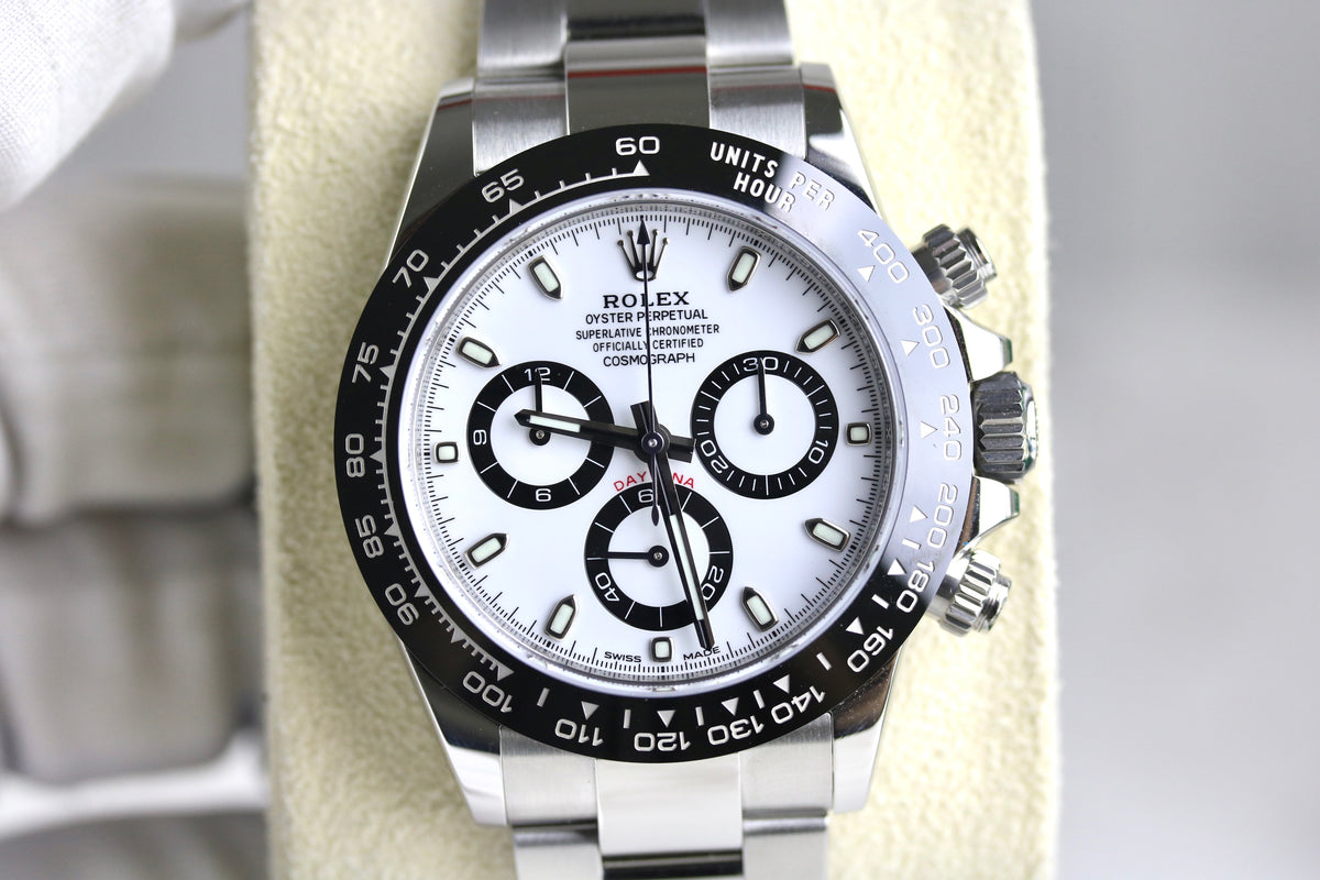 MINT 2023 Rolex 116500LN Daytona White Dial Panda with Box & Papers