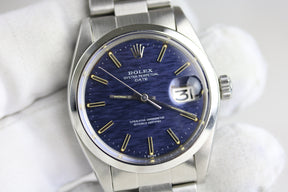 1968 Rolex 1500 Date Model 34mm Blue Mosaic Dial