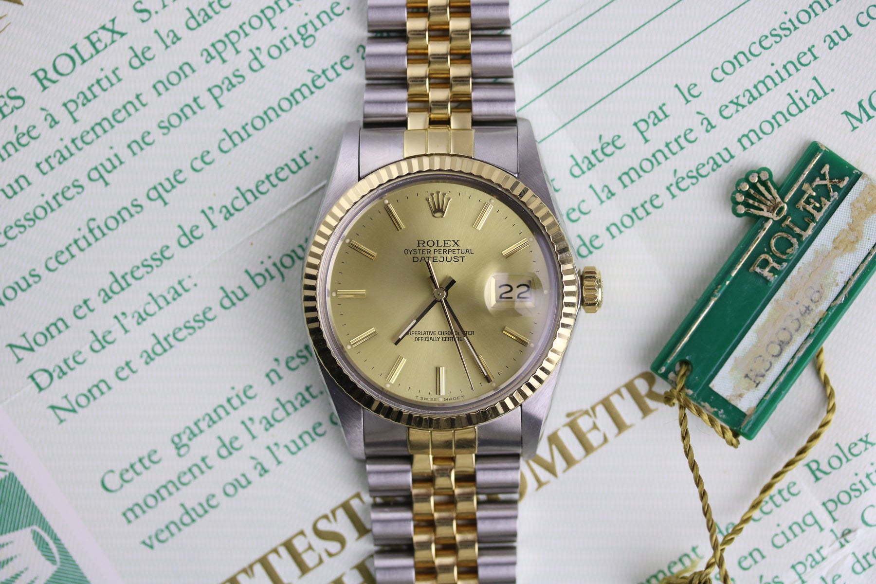 1987 Rolex 16013 Datejust 36mm with Box & Papers