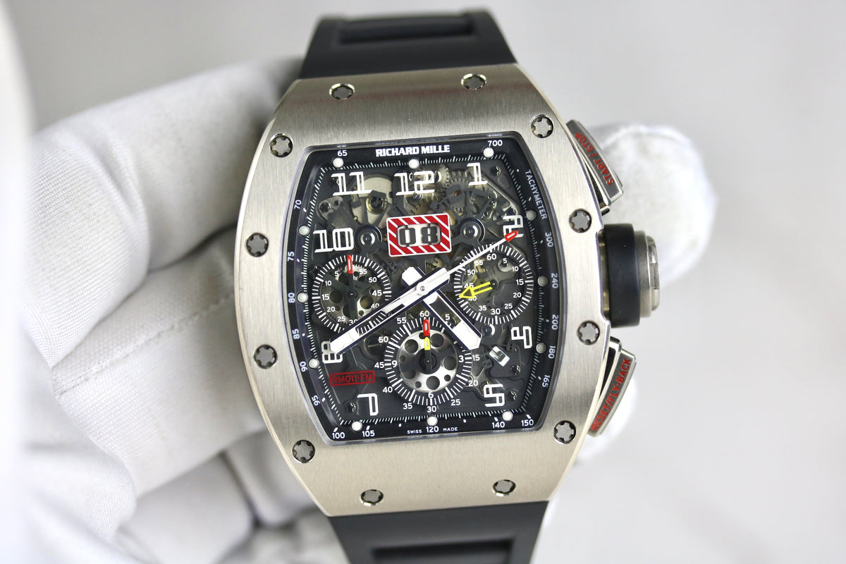 2009 Richard Mille Rm 011 Felipe Massa White Gold/ Titanium with Box & Papers