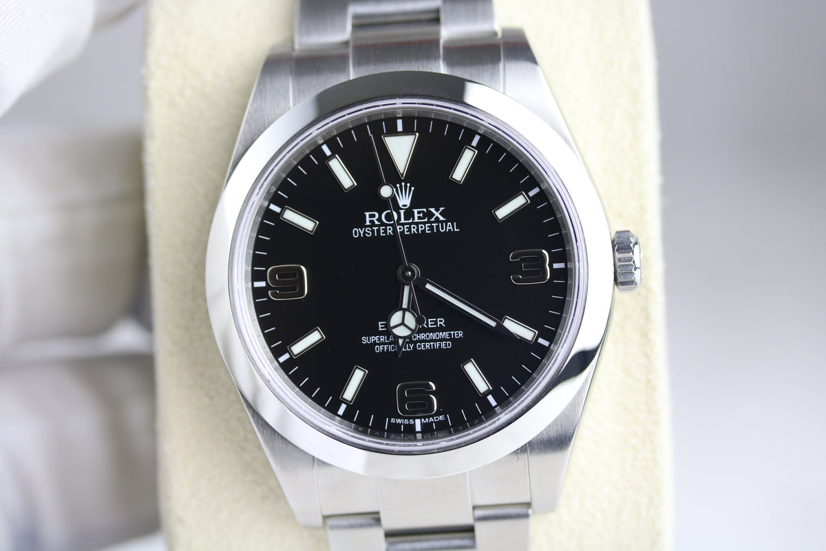 2015 Rolex 214270 Explorer 39mm MK-1 with Box & Papers