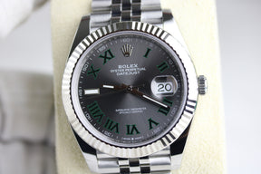 UNWORN 2024 Rolex 126334 Datejust 41mm Wimbledon Dial with Box & Papers