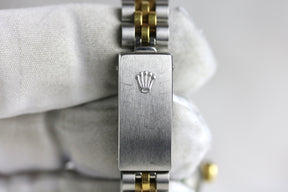 1991 Rolex 69173 Datejust 26mm Silver Dial Holes Case