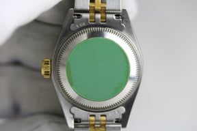 1991 Rolex 69173 Datejust 26mm Silver Dial Holes Case