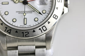 1993 Rolex 16570 Explorer II Polar Cream Patina with Papers