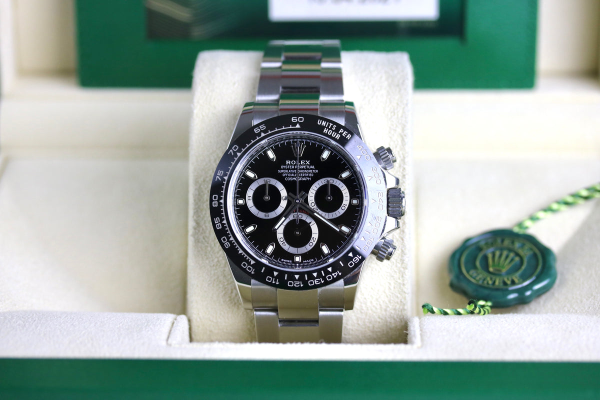 2021 Rolex 116500LN Daytona Black with Box & Papers