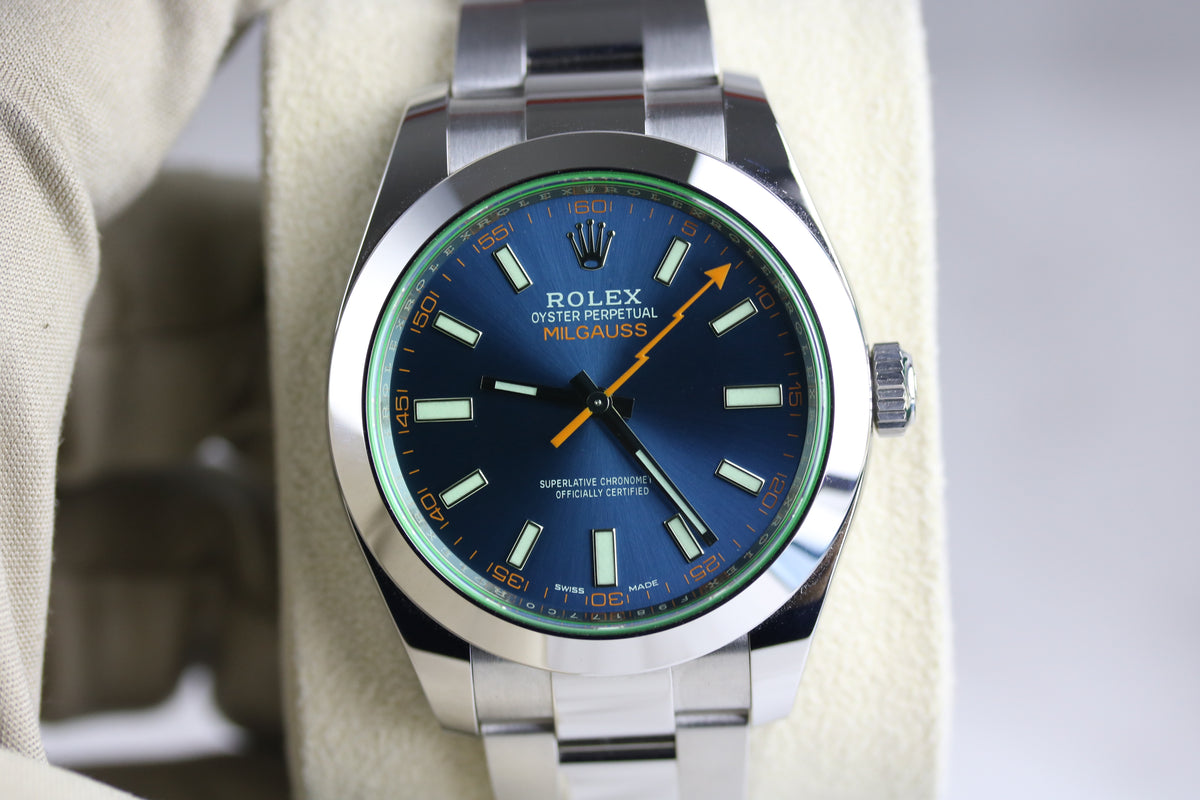 2021 ROLEX 116400GV Milgauss Z-Blue with Box & Papers