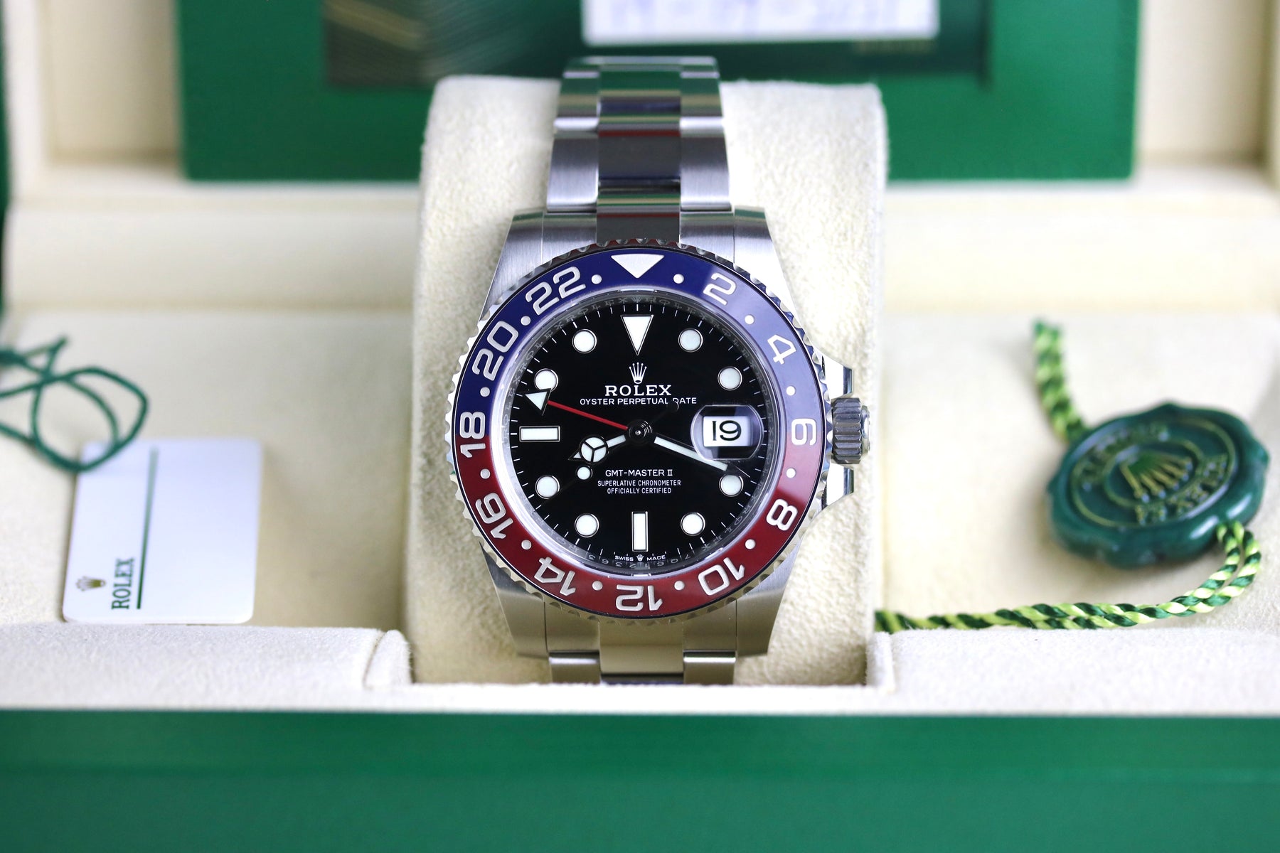 2021 ROLEX 126710BLRO GMT-MASTER II Pepsi with Box & Papers