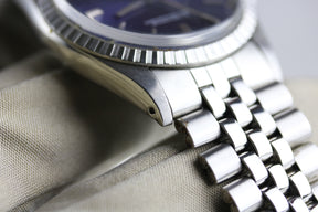 1971 ROLEX 1603 Datejust 36mm Blue Sigma Dial