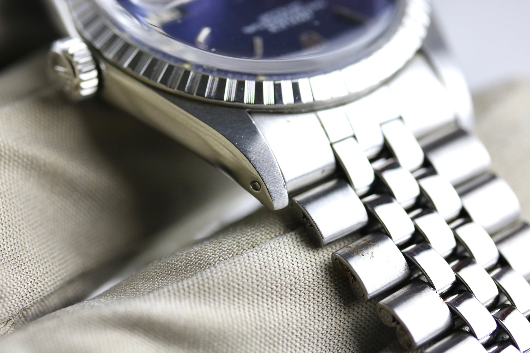 1971 ROLEX 1603 Datejust 36mm Blue Sigma Dial