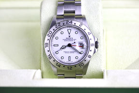 2007 ROLEX 16570 Explorer II Polar 3186 Movement with Box & Papers