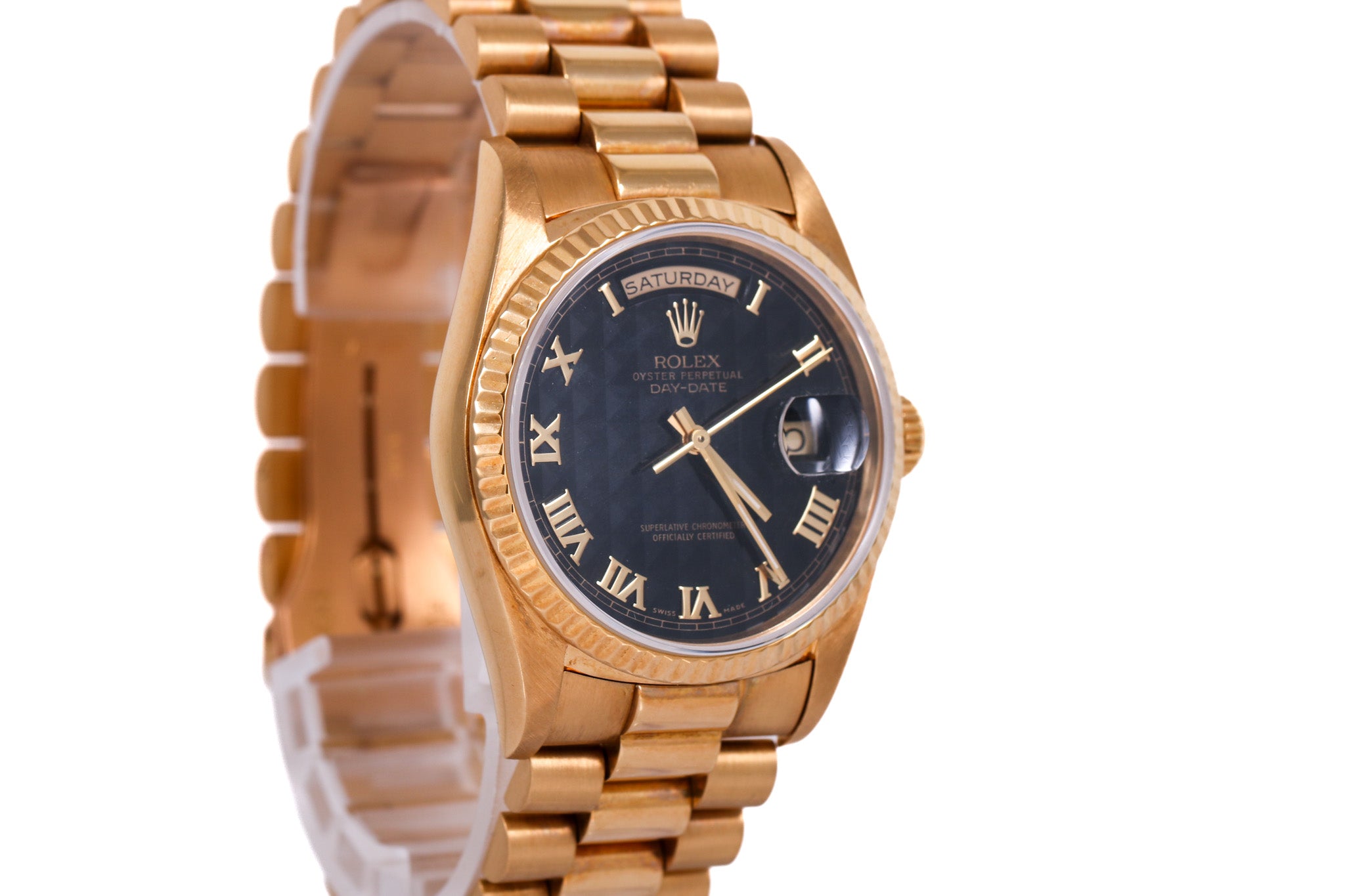 1989 Rolex Day Date - 18238 (Black Pyramid)