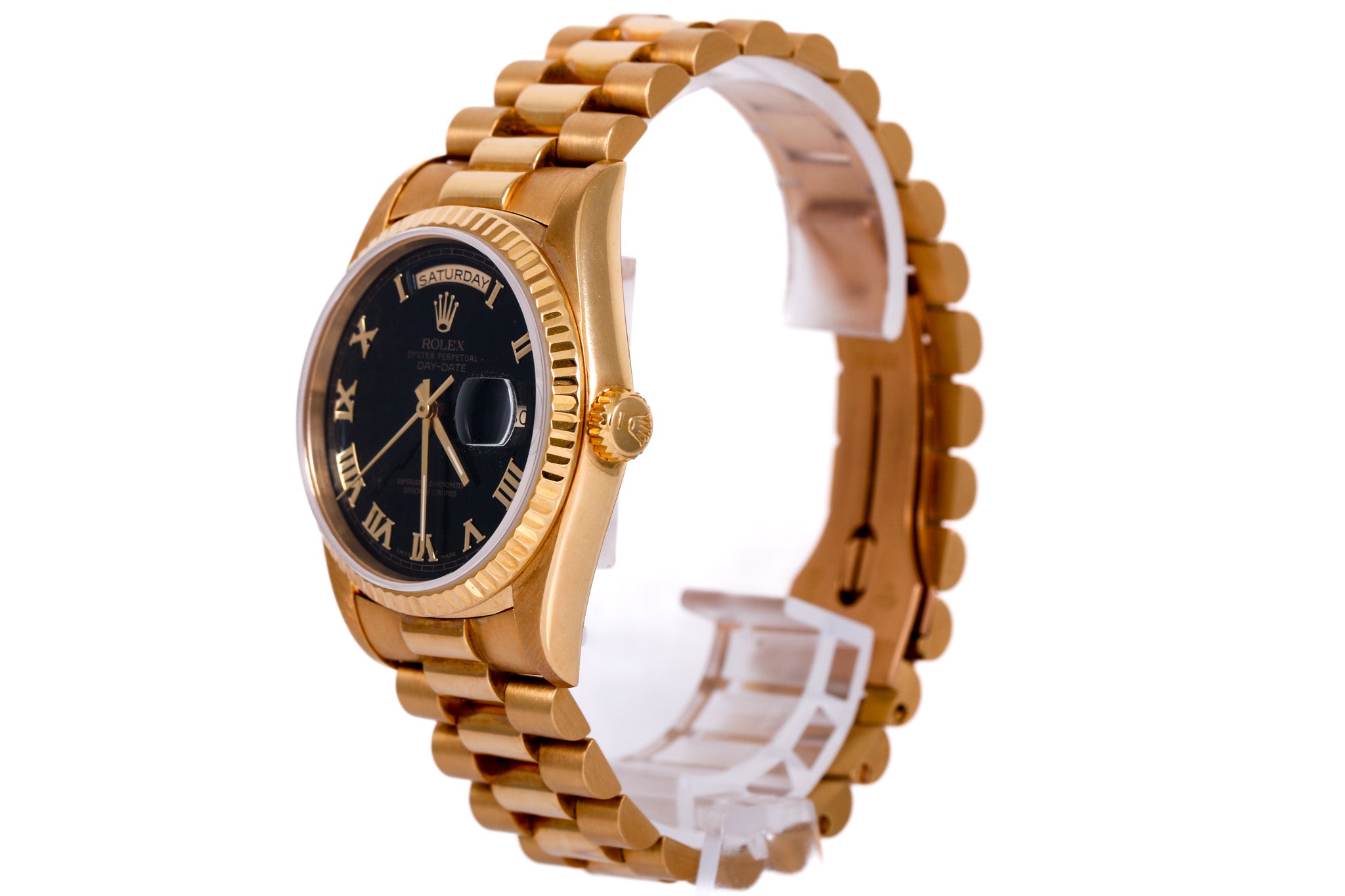 1989 Rolex Day Date - 18238 (Black Pyramid)