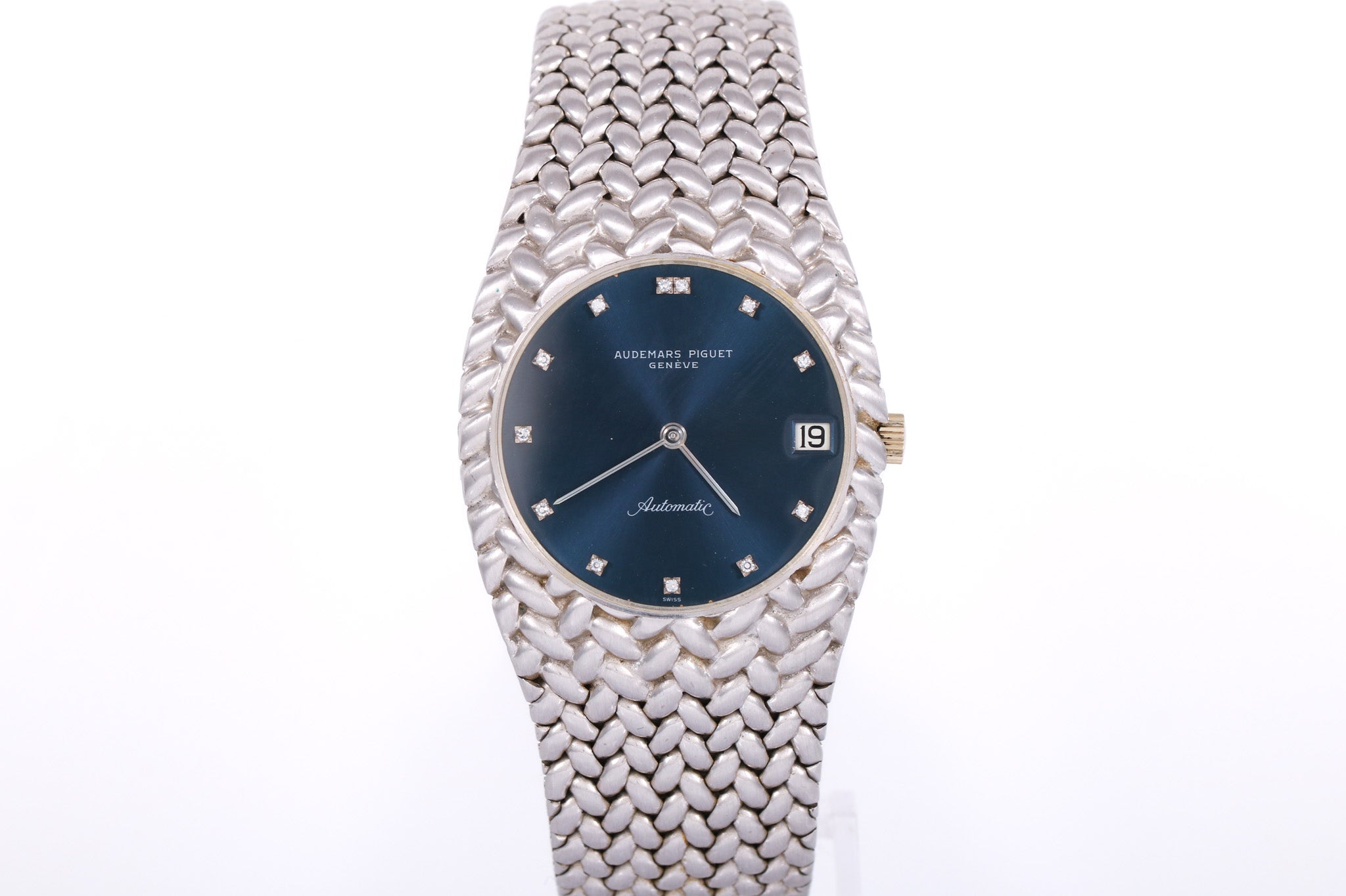 1970s Audemars Piguet Cobra 18K White Gold 34mm - 5403BC (Blue)
