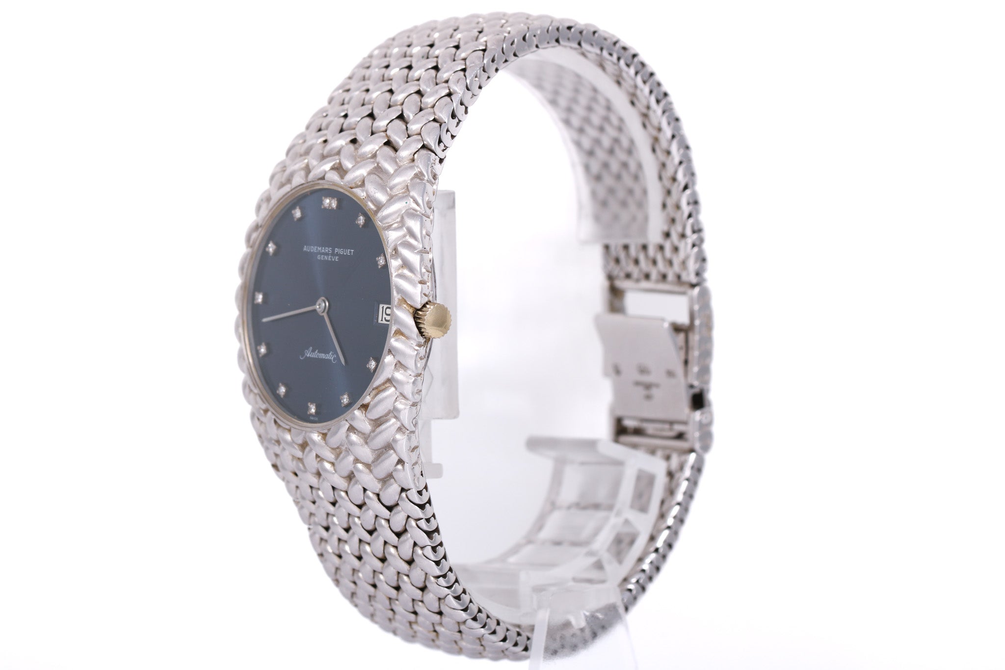 1970s Audemars Piguet Cobra 18K White Gold 34mm - 5403BC (Blue)