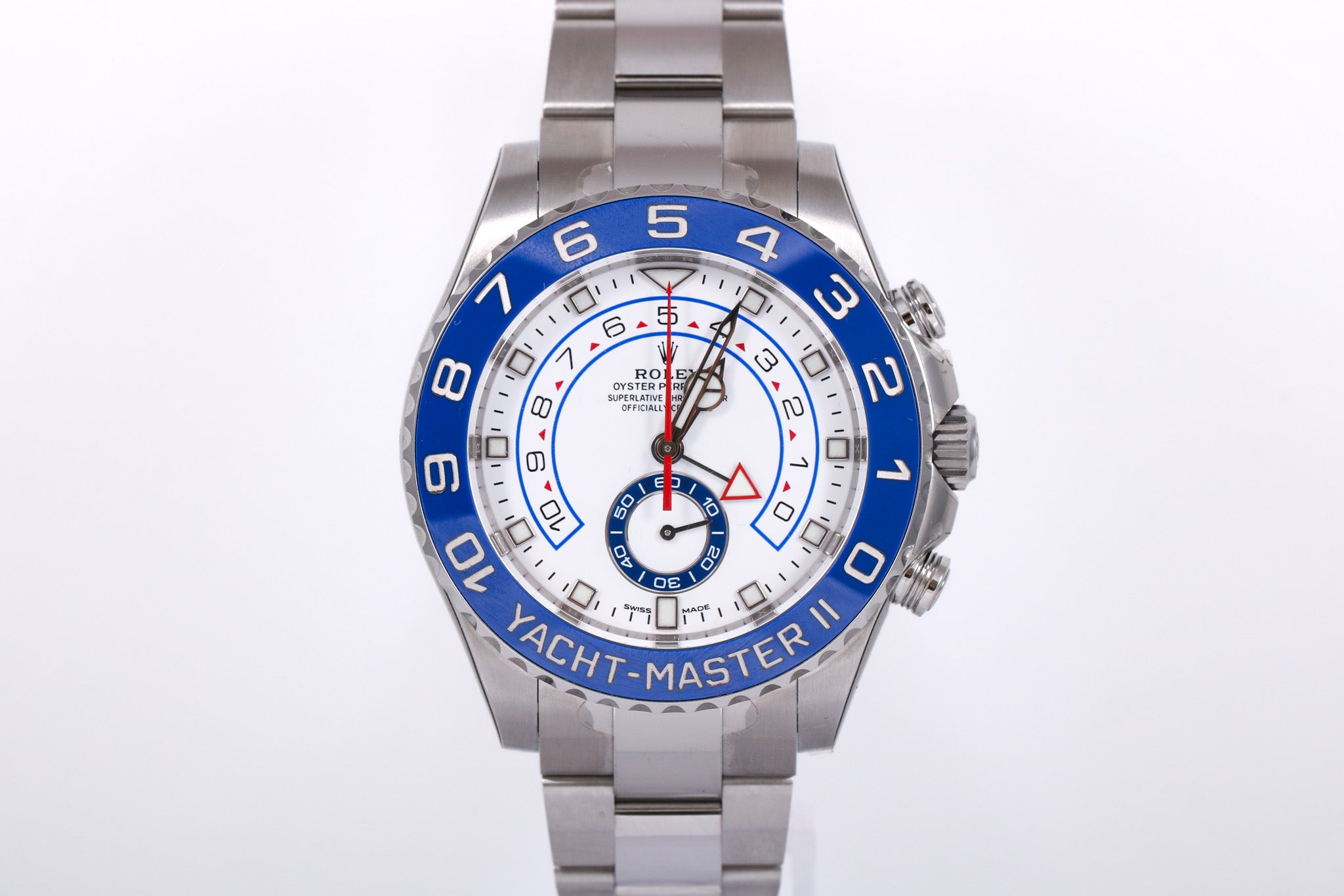 NOS Full Sticker 2018 Rolex Yachtmaster II - 116680 (Mercedes Hand)