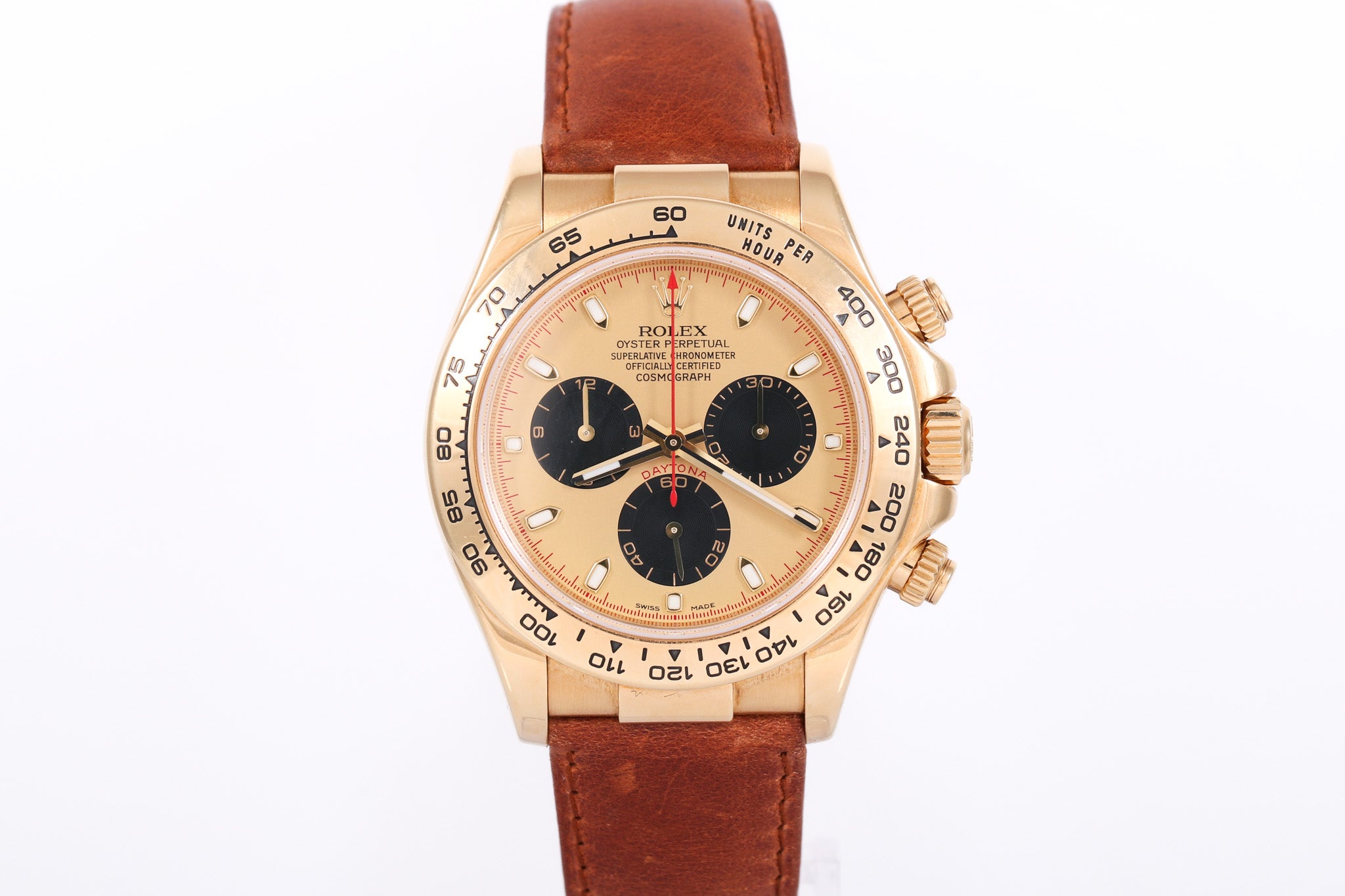 2007 Rolex Daytona 18K Yellow Gold - 116518 (Champagne Paul Newman)