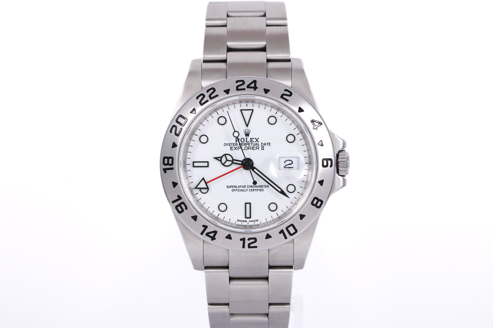 3186 Caliber 2010 Rolex Explorer II Polar - 16570 (Inner Bezel Engraved)