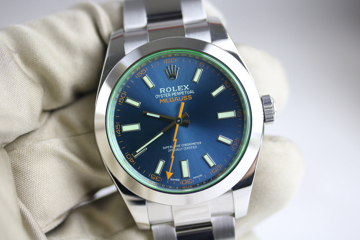 2021 ROLEX 116400GV Milgauss Z-Blue with Box & Papers