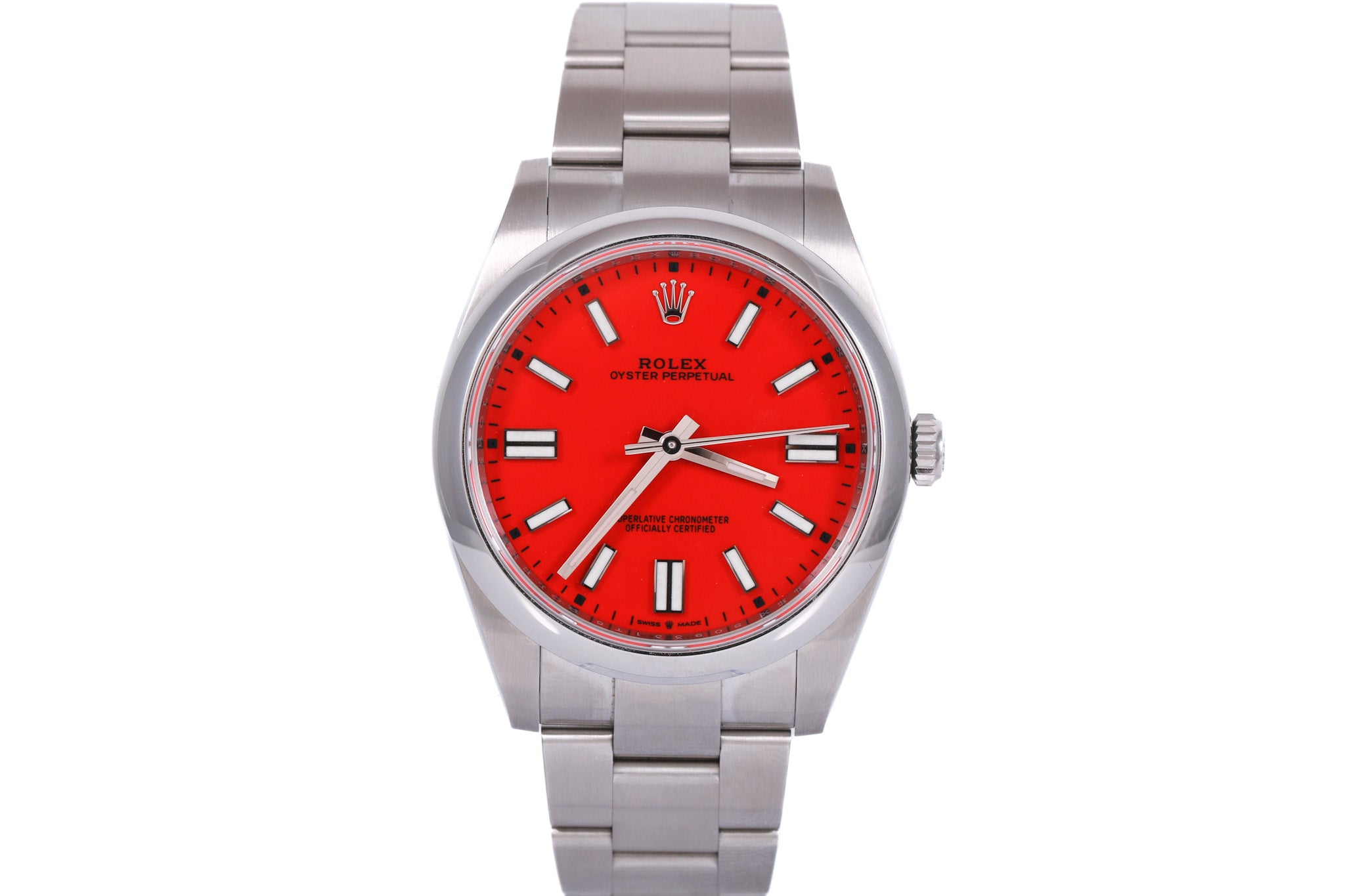 2021 Rolex Oyster Perpetual 41mm - 124300 (Coral Red)