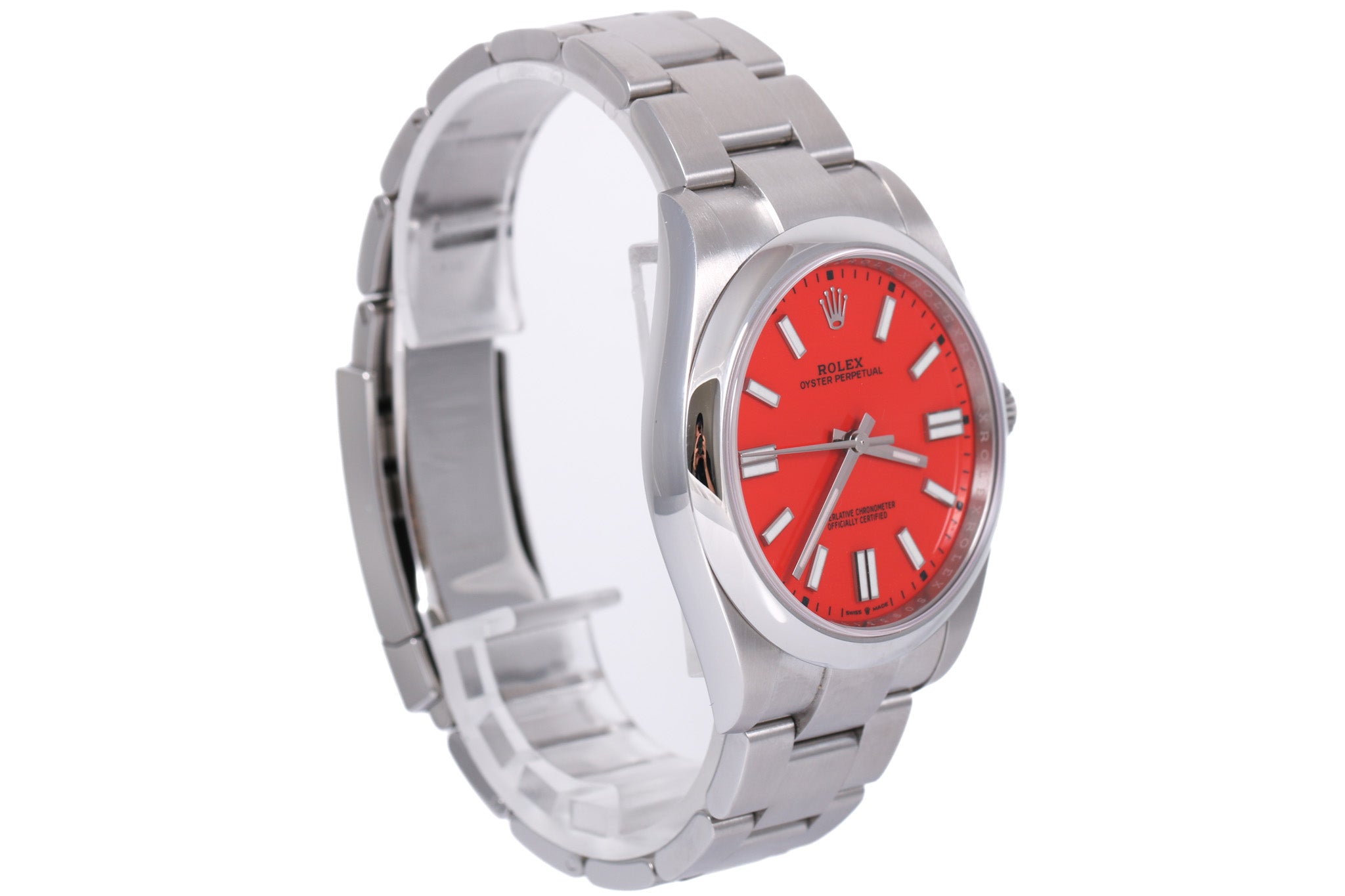 2021 Rolex Oyster Perpetual 41mm - 124300 (Coral Red)