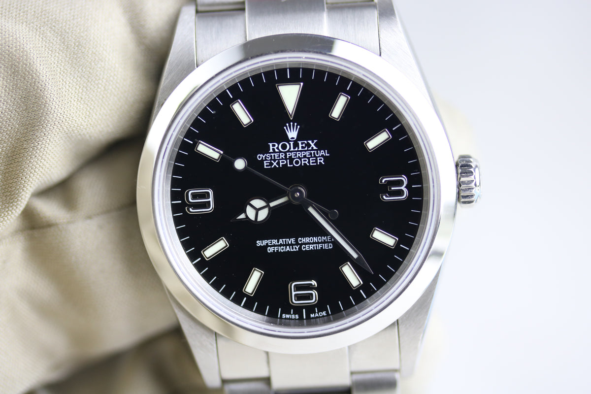 2002 ROLEX 114270 Explorer 36mm with Box & Papers