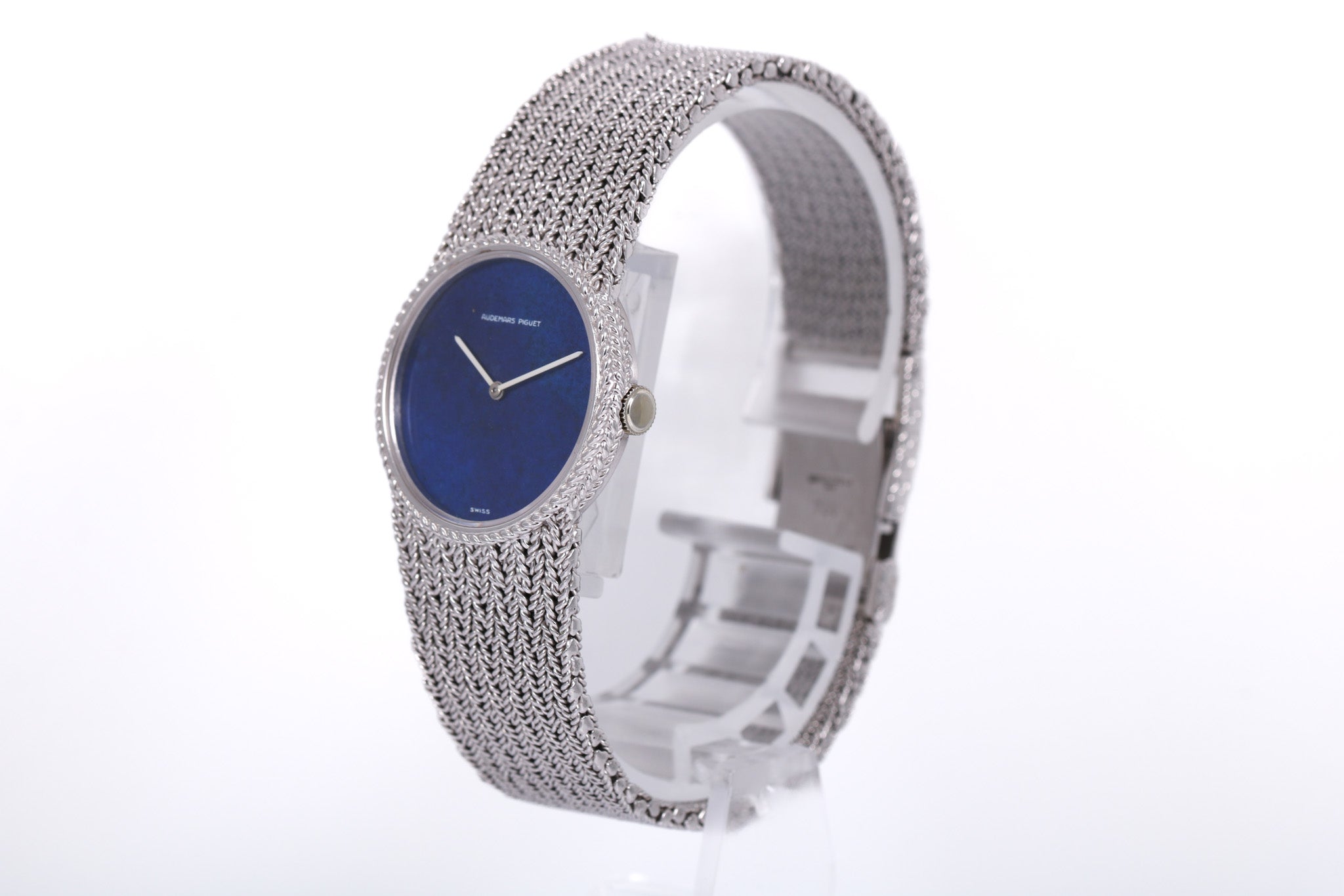 1970s Audemars Piguet 18K White Gold 26mm Lapis Lazuli Dial