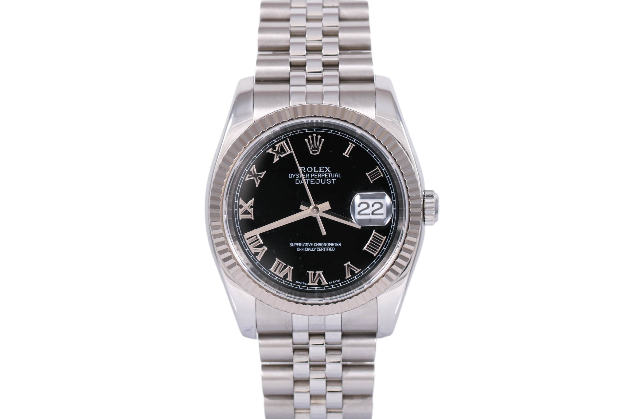 2005 Rolex Datejust 36mm - 116234 (Black Roman)