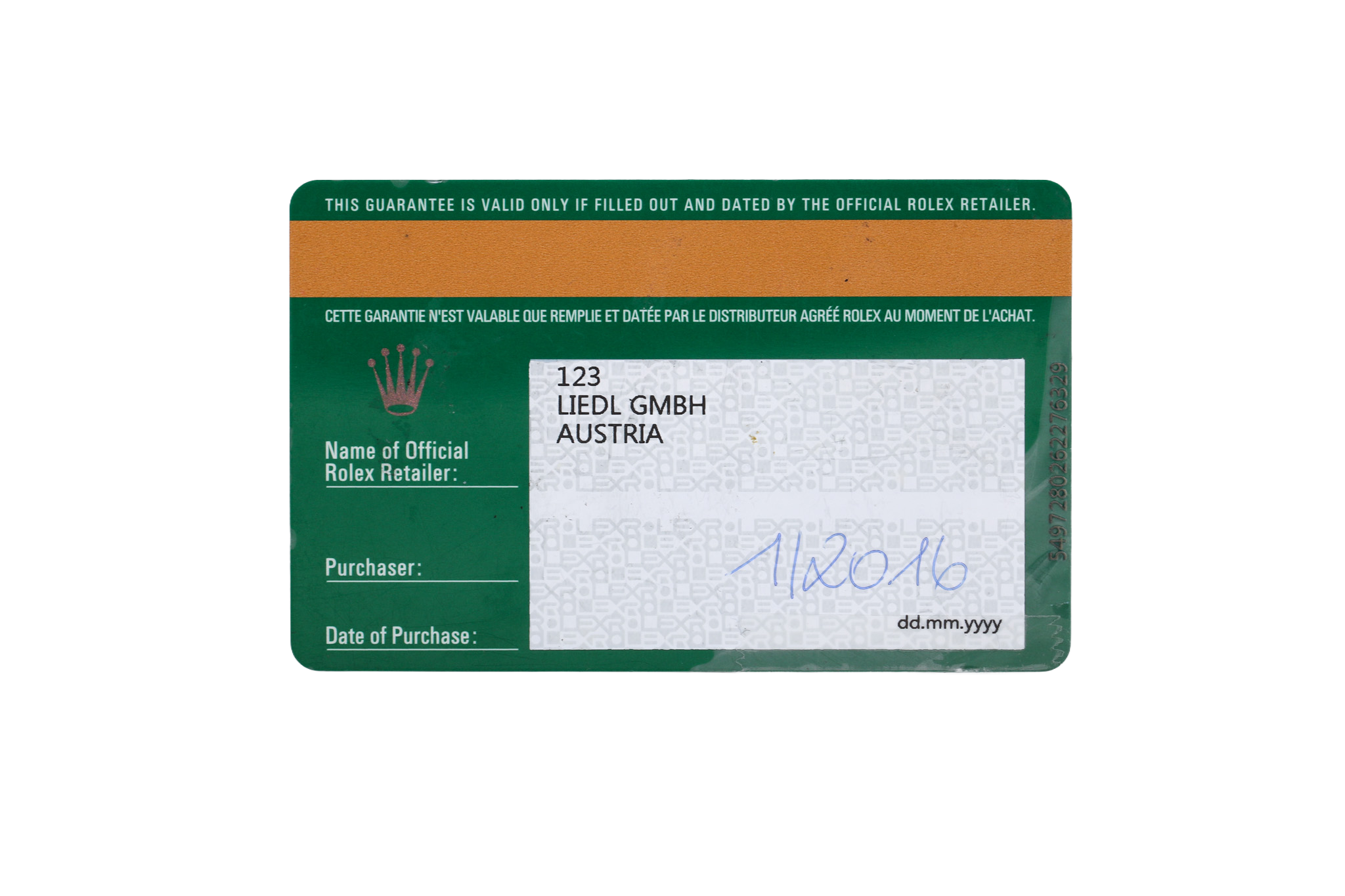 2016 Rolex Submariner Date - 116610LV (Hulk)