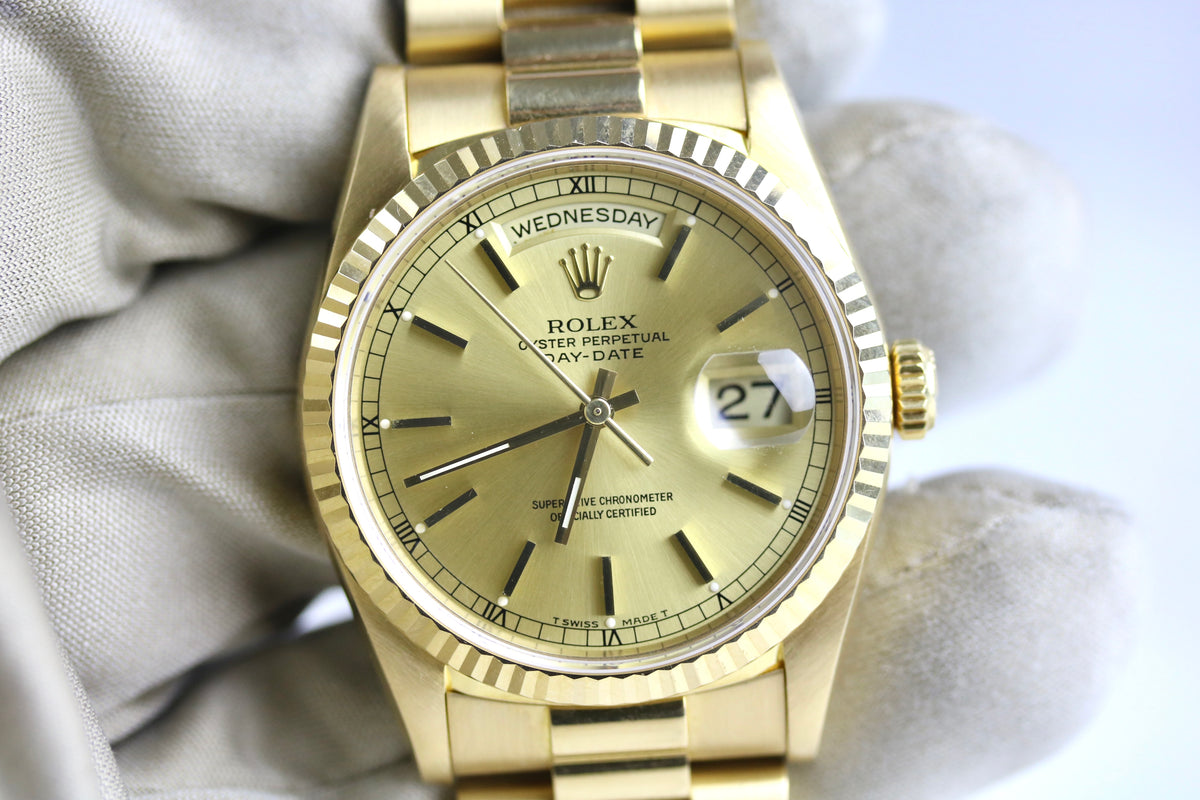 MINT 1996 ROLEX 18238 Daydate 36mm with Papers