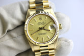 Tight Bracelet 1989 ROLEX 68278 Datejust 31mm 18K Yellow Gold