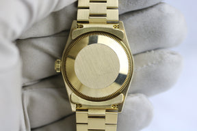 Tight Bracelet 1989 ROLEX 68278 Datejust 31mm 18K Yellow Gold