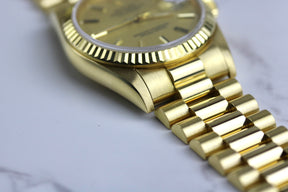 Tight Bracelet 1989 ROLEX 68278 Datejust 31mm 18K Yellow Gold