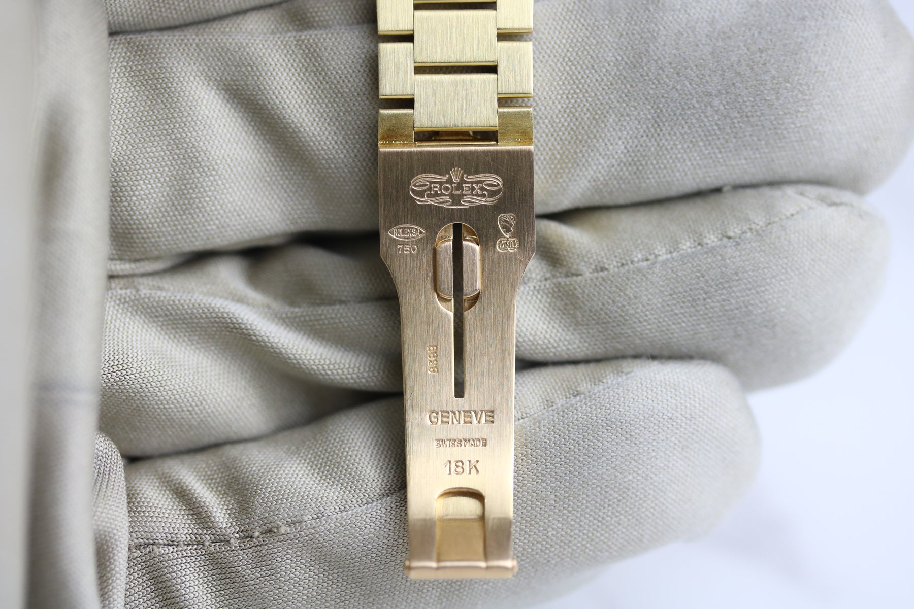 Tight Bracelet 1989 ROLEX 68278 Datejust 31mm 18K Yellow Gold