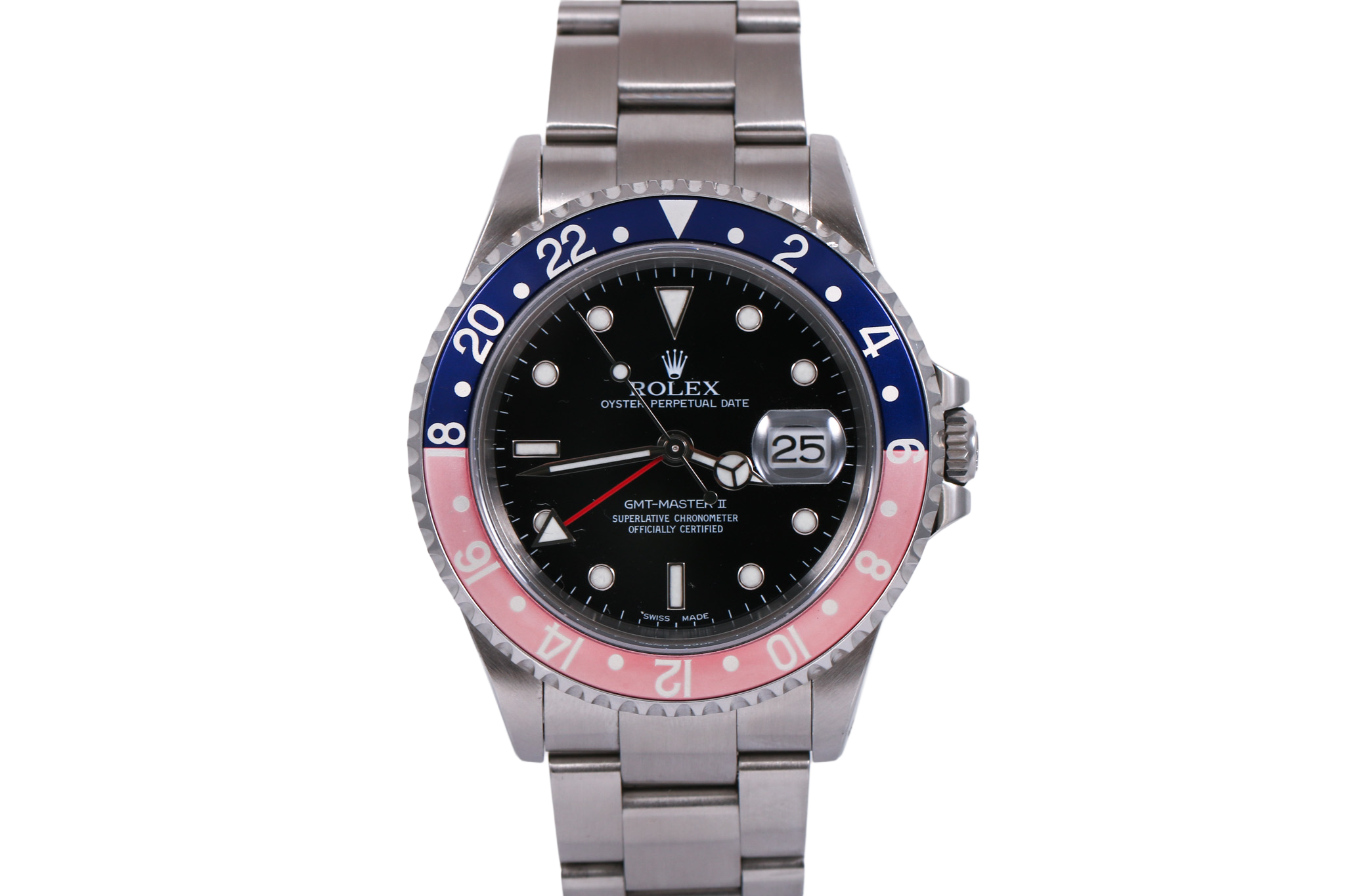 2001 Rolex GMT Master II Solid End Links - 16710 (Pepsi)