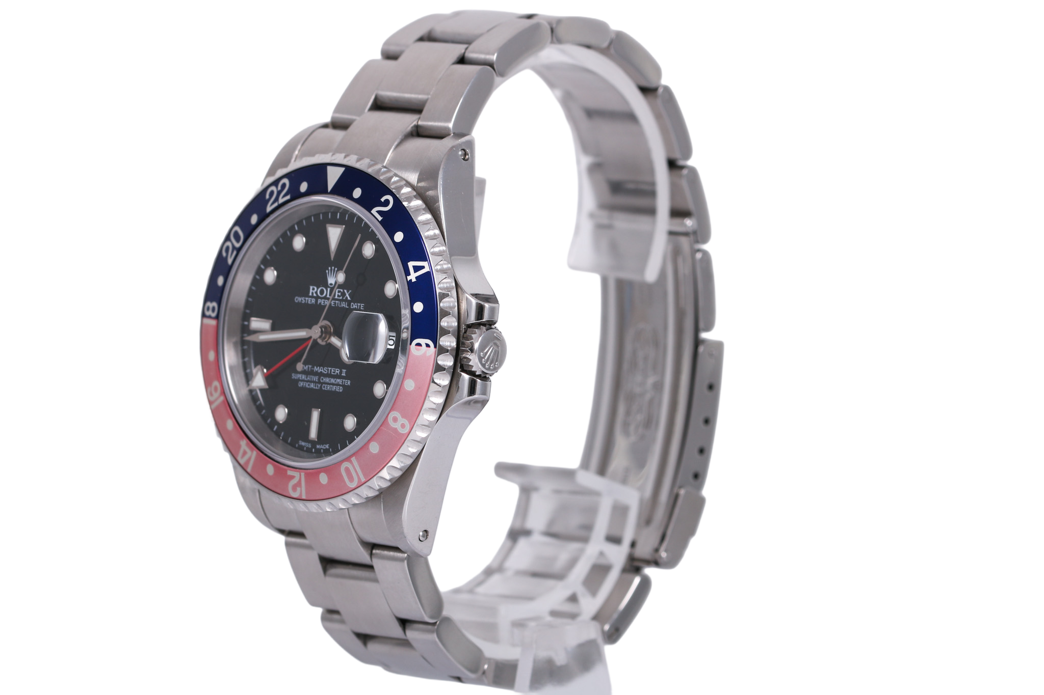2001 Rolex GMT Master II Solid End Links - 16710 (Pepsi)