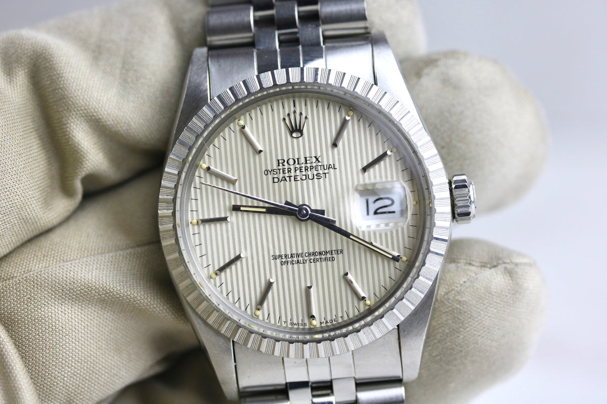 1985 Rolex 16030 Datejust 36mm Tapestry Dial